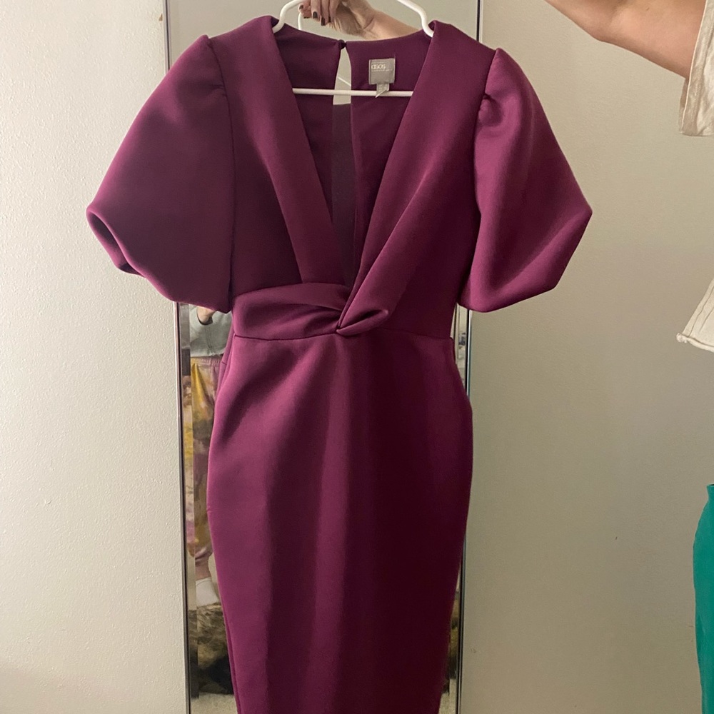 Low-v midi dress (open to offers!)